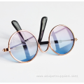 Circular MetalCute Pet Sunglasses For Pet Accessories